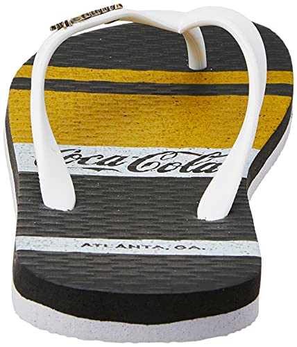 Sandália Coca-Cola, Lodi, Branco/Preto/Branco, Masculino, 38