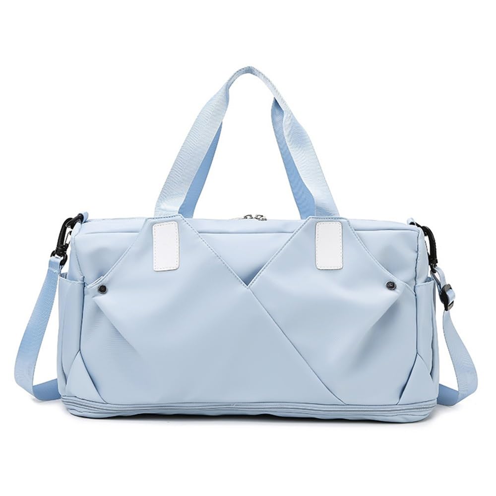 Bolsa de Gimnasio para Mujeres y Hombres Bolso de Mano Ligero for Gimnasio, Bolso Viaje Bolsas de Deporte(Azul)