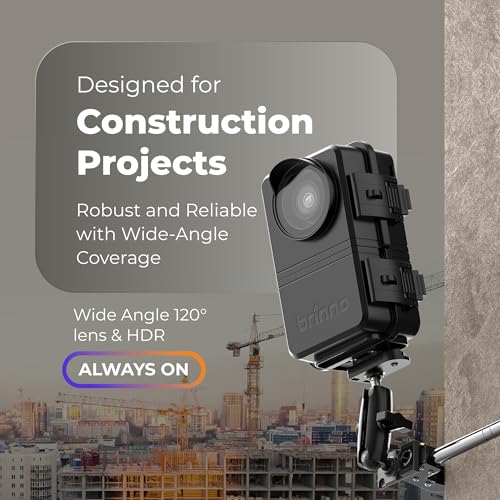 Image of Brinno BCC5000, 2 Pack - 4K WiFi Time Lapse Camera Bundle - Advanced Imaging Sensor, HDR, IP65 Housing, Mobile App, Long Rechargeable Power, Bluetooth, Construction Monitoring System