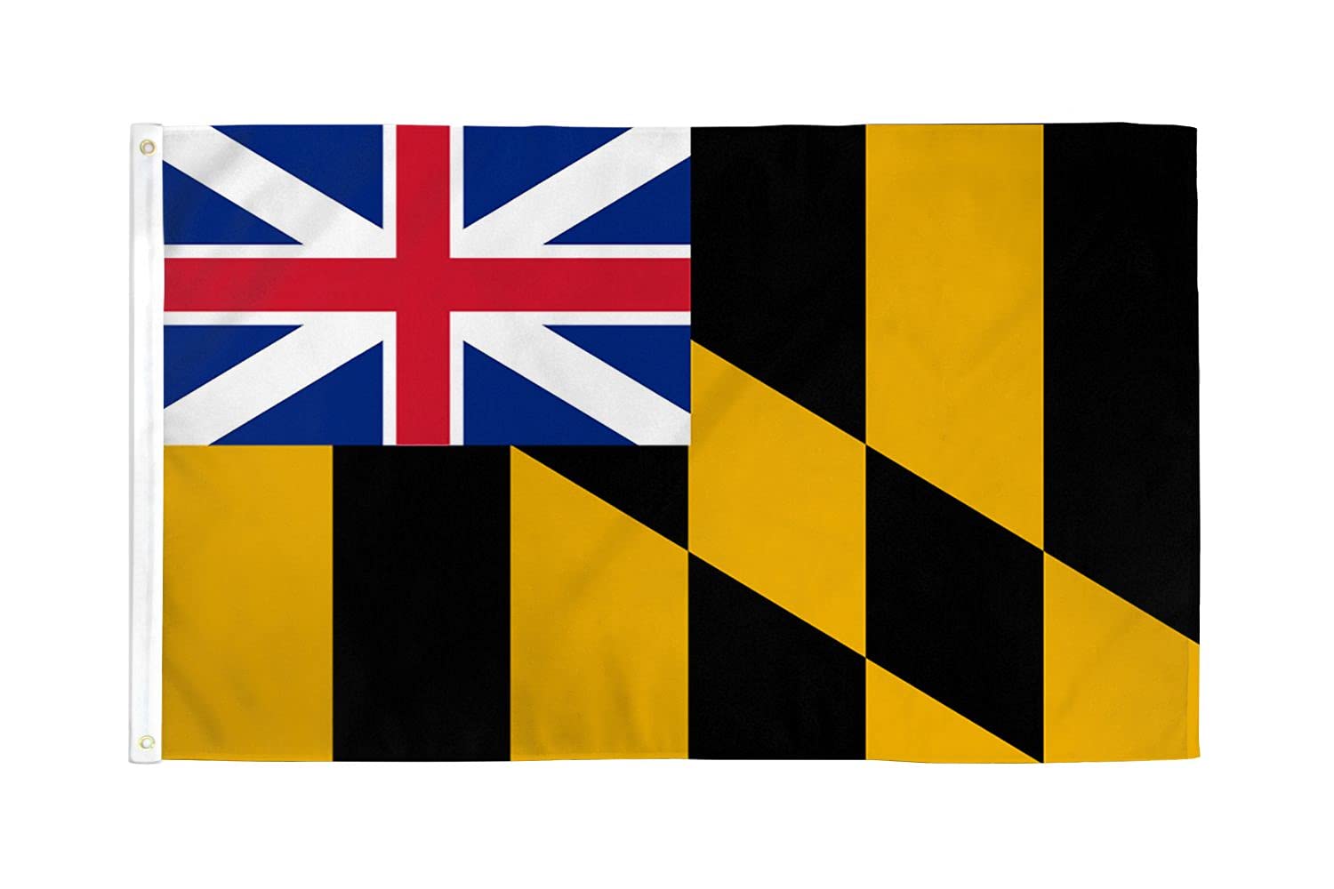 AZ FLAG, Calvert Maryland Flag, 3x5 Ft, 100D Polyester Calvert Banner with Two Metal Grommets, Fade Resistant, Vivid Colors