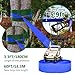 Ninja Obstacle Course for Kids Backyard - 10 Durable Obstacles and 60' Slackline - Outdoor Warrior Obstacle Playset Equipment with Gymnastic Ring, Rope Ladder, Ninja Wheel, Climbing Rope Swing