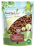 Food to Live Organic Dry Roasted Almonds, 2.5 Pounds – Non-GMO, Unsalted, Vegan, Keto, Paleo, Kosher, Bulk, High in Protein, Dietary Fiber, Vitamin E, Copper, Manganese, Magnesium, and Riboflavin.