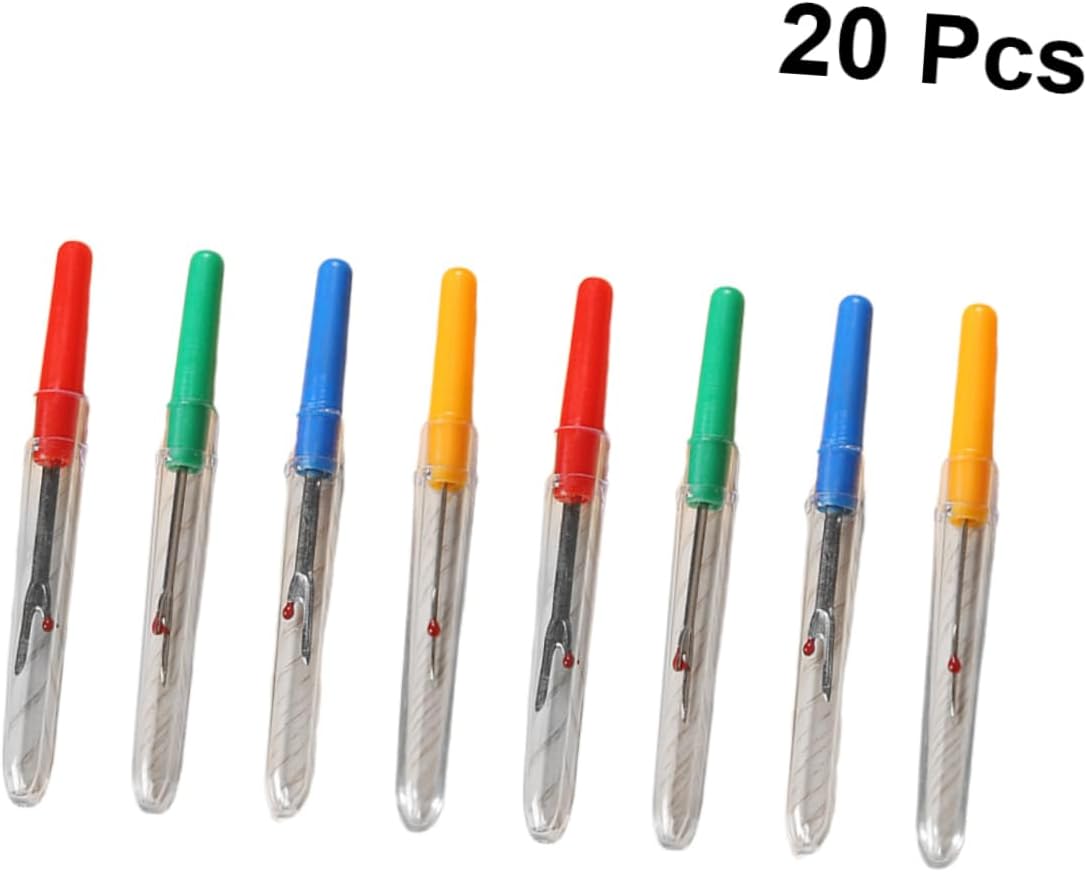 KONTONTY 20pcs Home Sewing Tools Thread Ripper Easy to Use Seam Ripper for Removing Stitches Without Damage Random Color