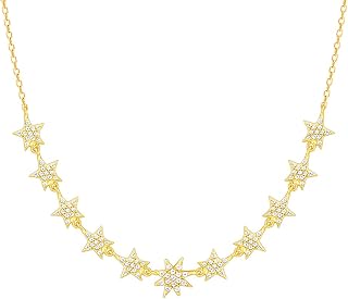 GIVA 925 Silver Golden Radiating Star Necklace| Pendant to Gift Women & Girls | With Certificate of Authenticity and 925 S... Price In India