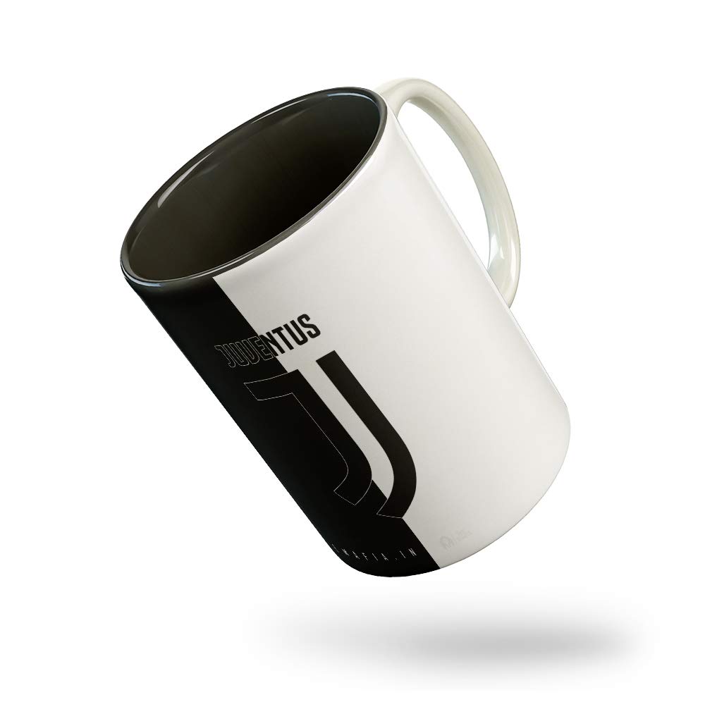 Buy Tee Mafia Ceramic CR7 Cristiano Ronaldo Football Juventus Printed Inside Black Coffee Mug