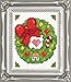 Tobin Wreath Ornament Counted Cross Stitch Kit, 2-Inch x 3-Inch