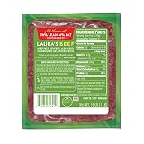 Laura's Lean Ground Beef, 96% Lean 4% Fat, Heart-Healthy, All-Natural, Antibiotic-Free, 8 X 1 Lb Packages, Frozen