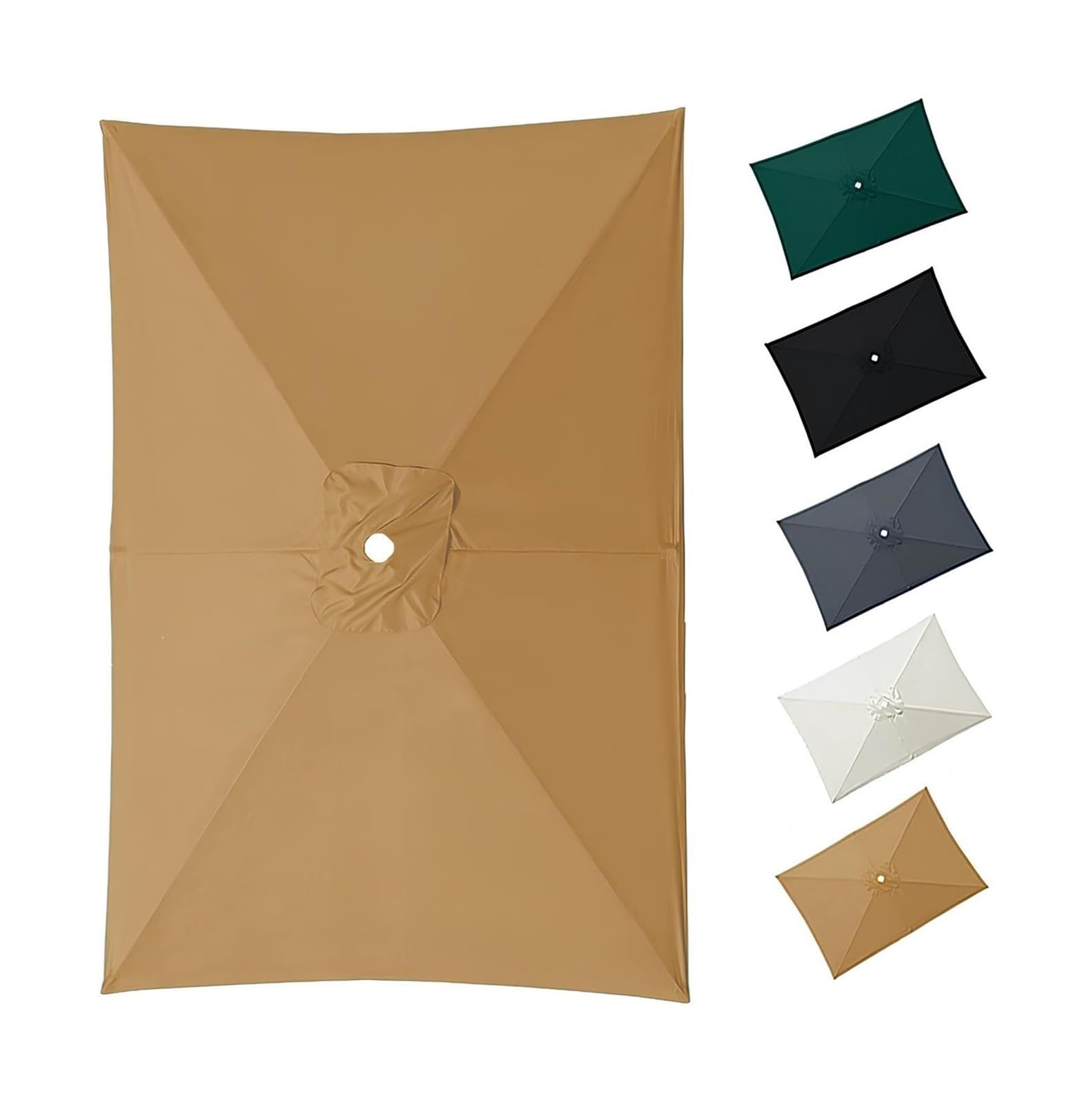 Cubierta de repuesto for sombrilla patio impermeable ajustable de 4 a 8 costillas