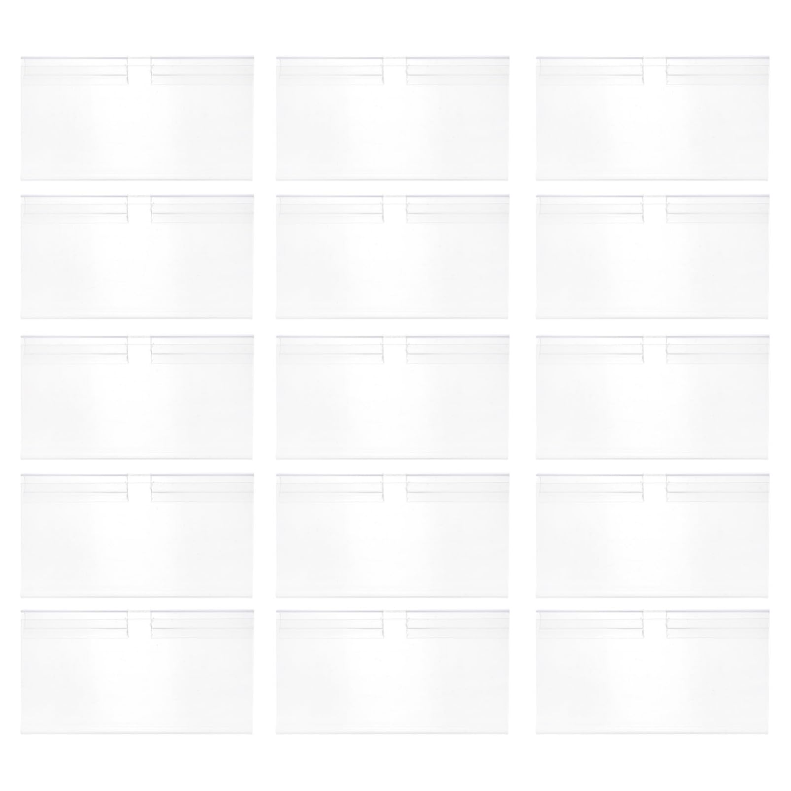 Gadpiparty 2 Set Supporti Per Etichette Trasparenti Per E Negozi Etichette Per Esposizione 100 Pezzi * 2