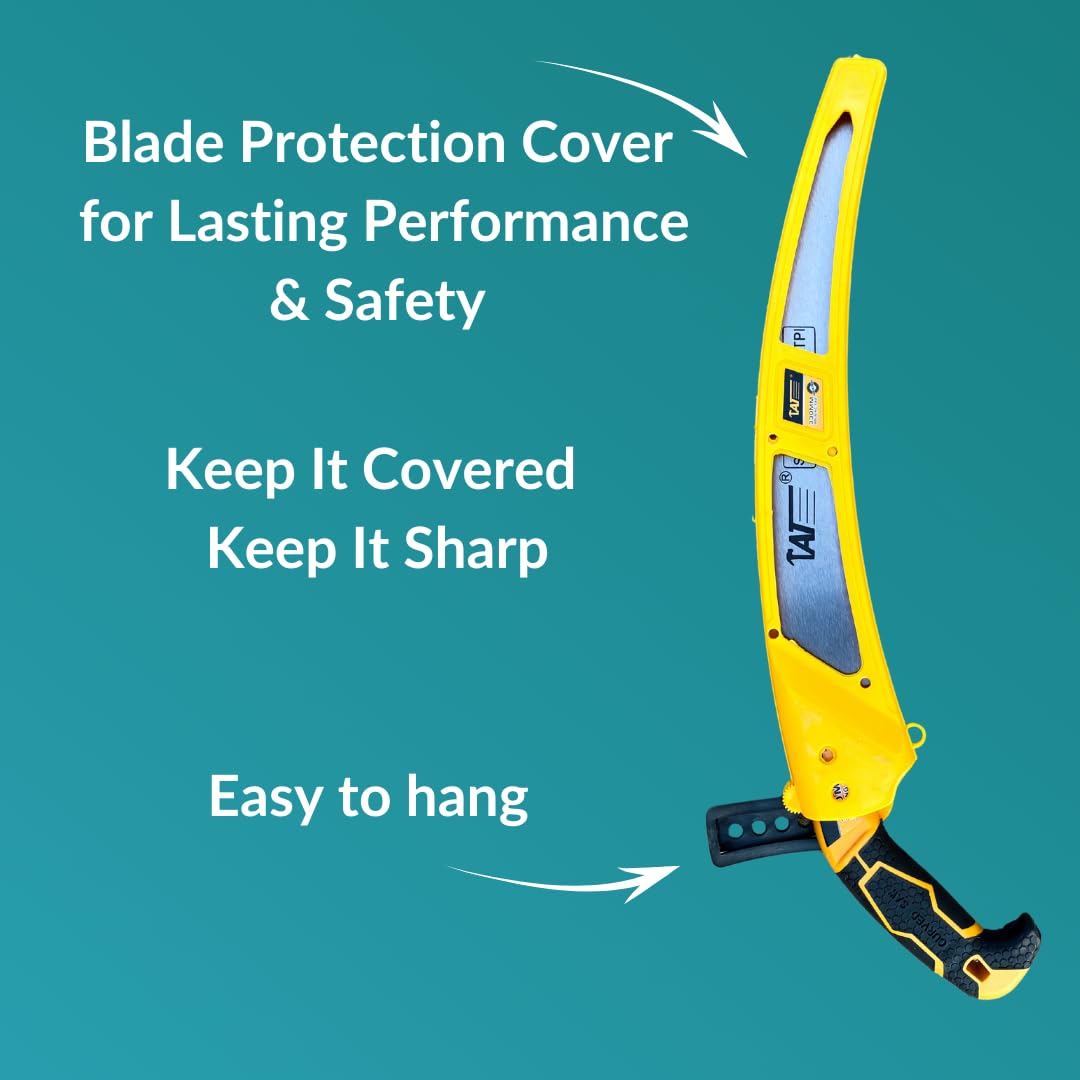 Udyanika Pruning Saw Cutter for Trees with Safety Cover | Hand Saw for Gardening & Tree Cutting | Wood Cutter Saw with Ergonomic Grip | Tree Cutter for Branches & Wood Pruning 3