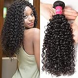 Brazilian Curly Hair 20 Inch 100% Human Hair Weave 1 Bundle Natural Color Can Be Dyed Dinoce Compatible with Longqi Beauty for Black Women 100g
