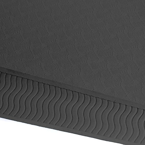Yogamatte Fitleap Pro in Schwarz Rutschfeste Fitnessmatte