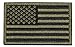 Tactical Morale Patch USA Flag Embroidered American Flag Patch Hook&Loop Fastener Backing Emblem (Black+Army Green)