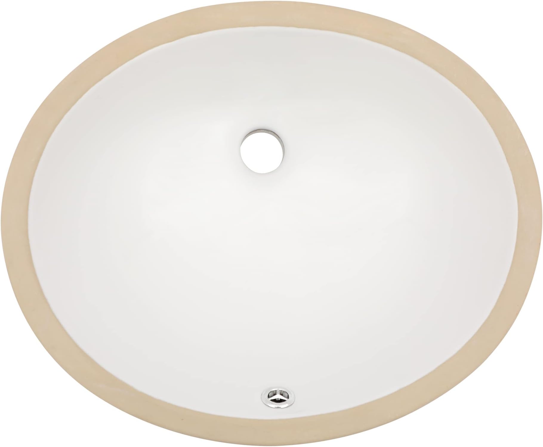Nantucket Sinks UM-13x10-W 13-Inch by 10-Inch Oval Ceramic Undermount ...