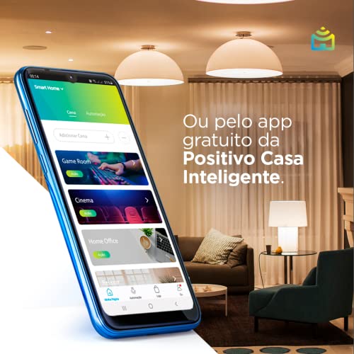 Smart Plug Wi-Fi Positivo Casa Inteligente, 10A, NBR 14136, Configuração Rápida, 1000W Bivolt – Comp