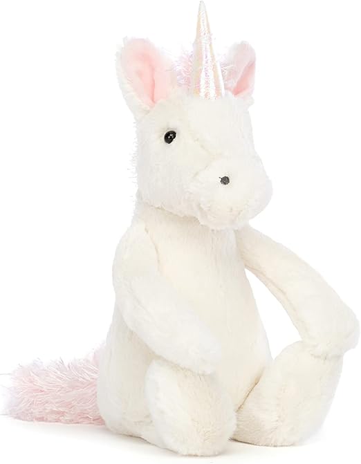 Jellycat Bashful Unicorn Stuffed Animal Plush, Medium, 12 inches