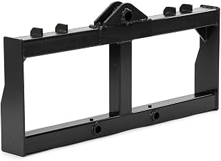Titan Attachments Skid Steer Hay Frame Attachment, Optional Conus 2 and Stabilizer Spears, Rated 3,000 LB, Quick Tach Mounting, Hay Handling Tractor and Skid Steer Attachments