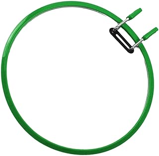 Aro de bordado ajustable con clip de resorte para costura, arte y manualidades