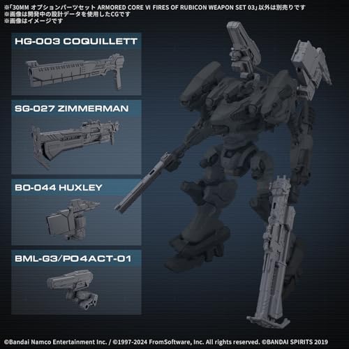 Weapon Set 03 Armored Core VI 30MM pour personnaliser vos robots