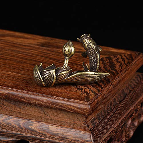 Ensemble table zen cuivre Koliyn pour salon retro apaisant - 5