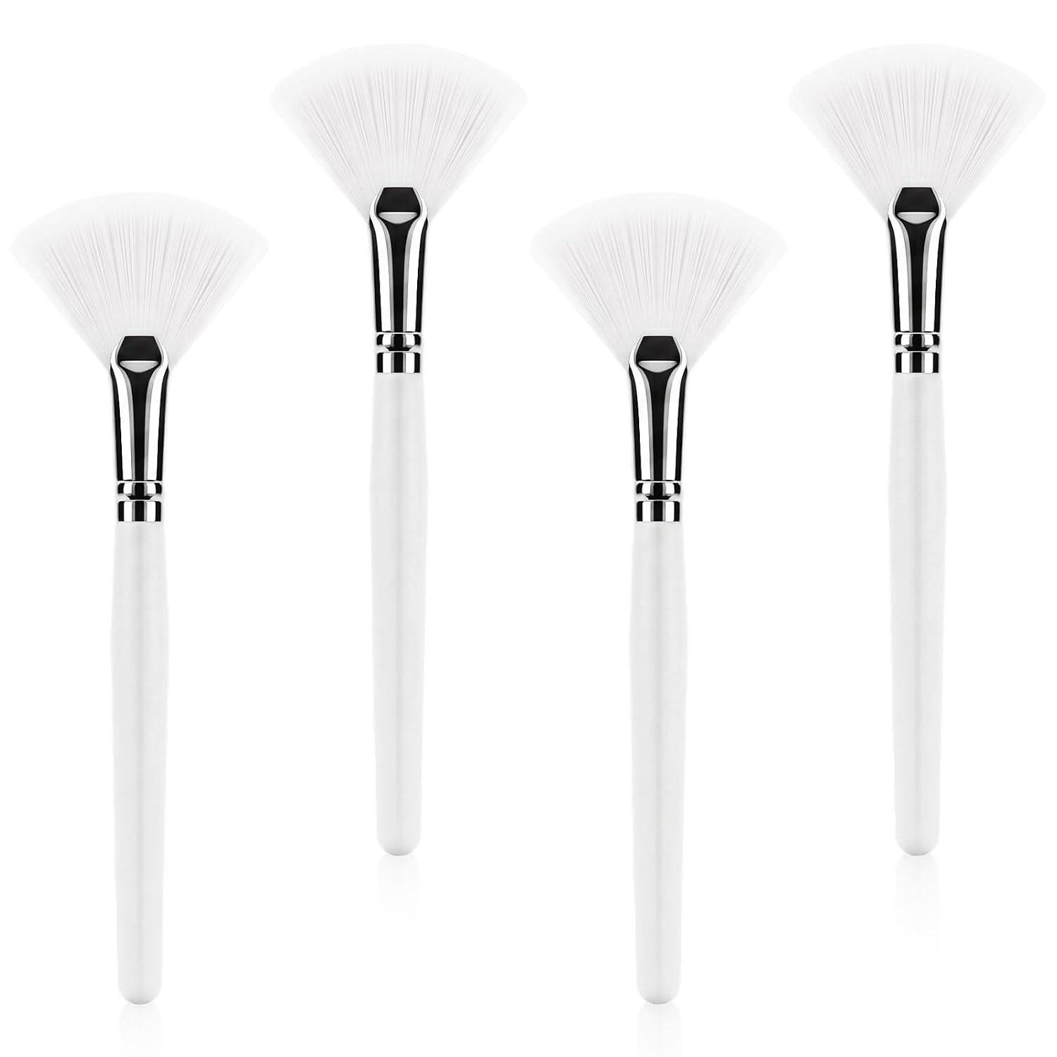 20Pcs Fan Brushes Makeup Face Mask Applicator Facial Brush Mask Brushes Soft Fan Acid Applicator, Cosmetic Tools for Women Esthetician Makeup