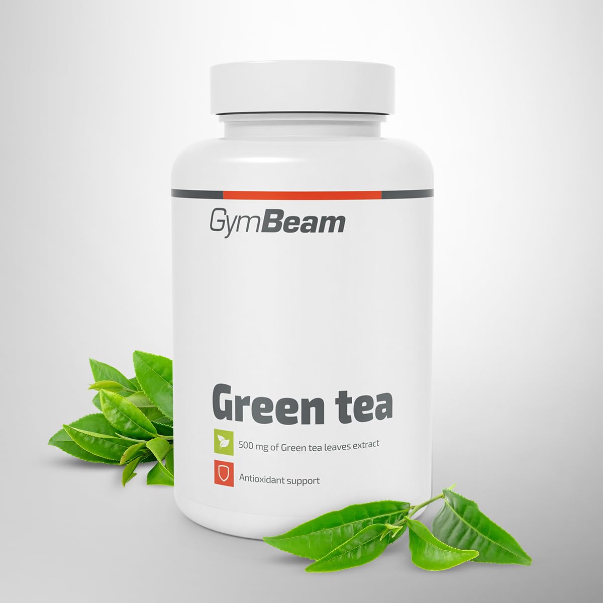 GymBeam Tè Verde - 500 mg - Integratore Naturale in Capsule con EGCG e Caffeina, Estratto 20:1 per Metabolismo, Controllo del Peso e Energia (120 cps)