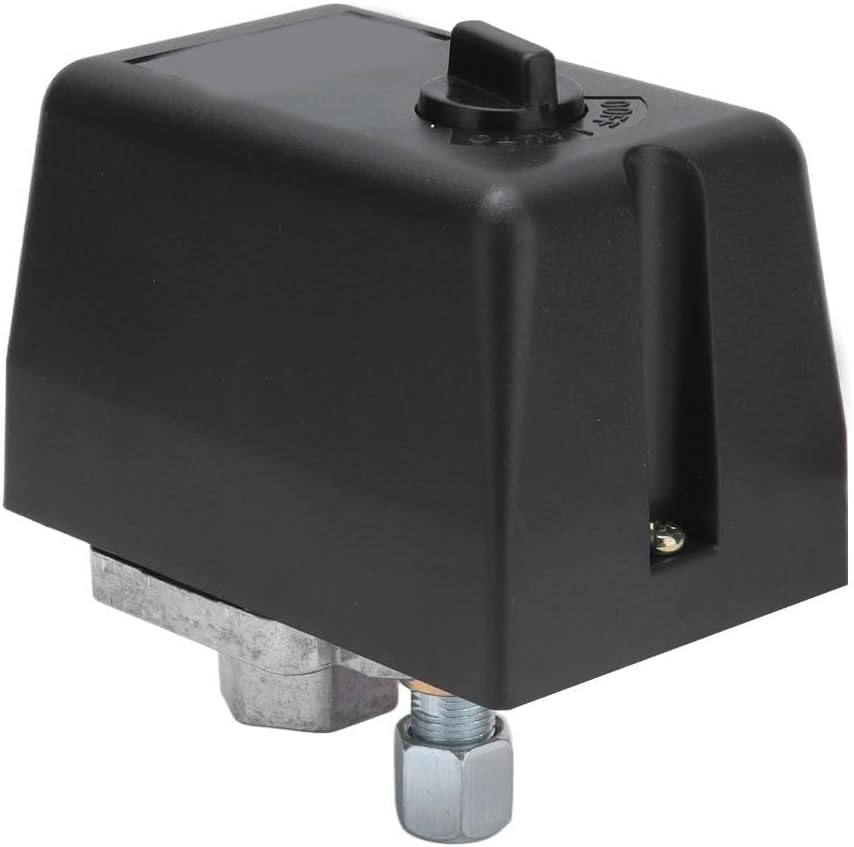 Air Compressor Pressure Switch 220V 380V Automatic Regulator Control for Piston Compressors, 9-12KG/128-170PSI Range with G1/4in Thread