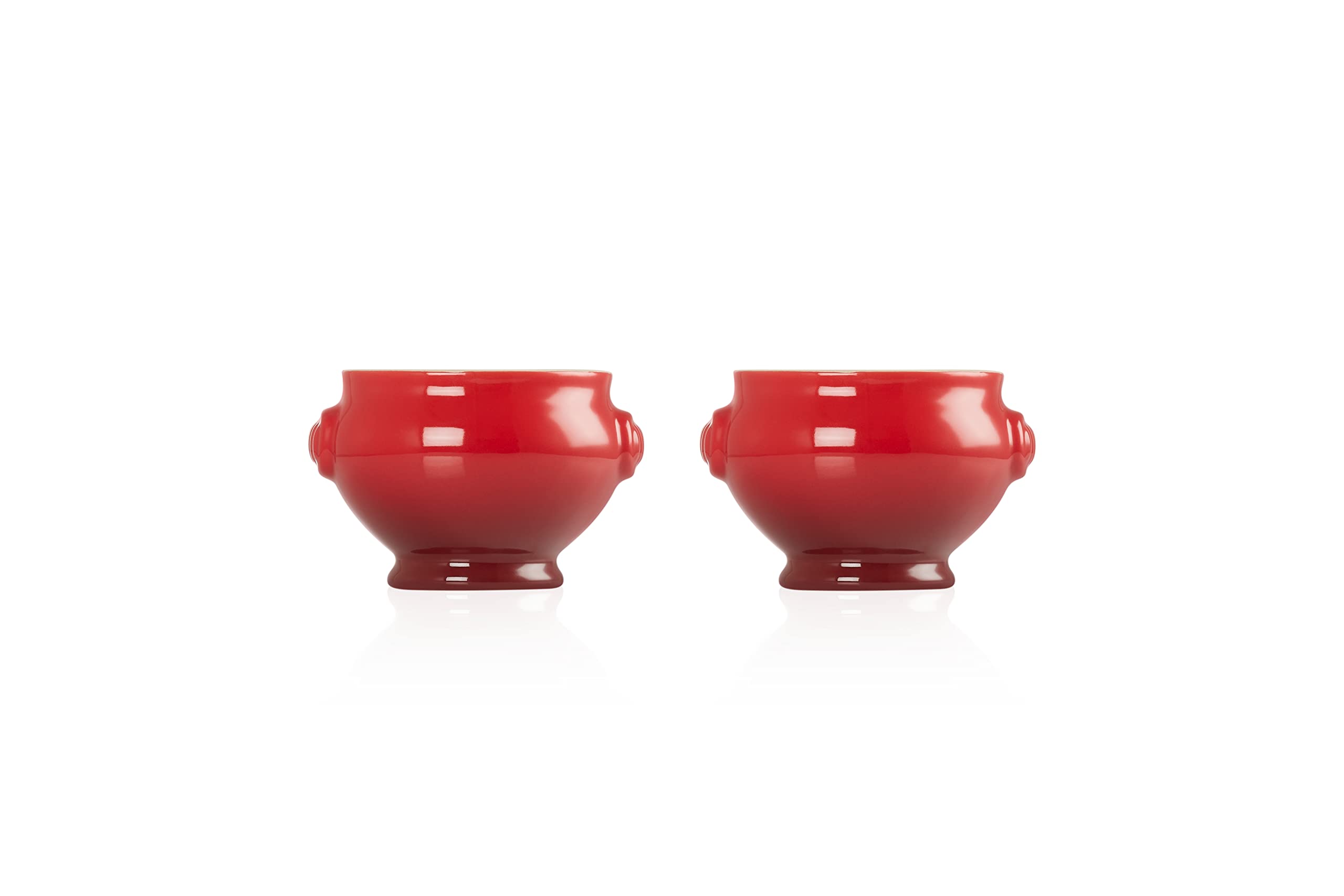 Le Creuset Set de 2 Bols à Soupe, 600 ml, Céramique, Cerise, 91017511060000