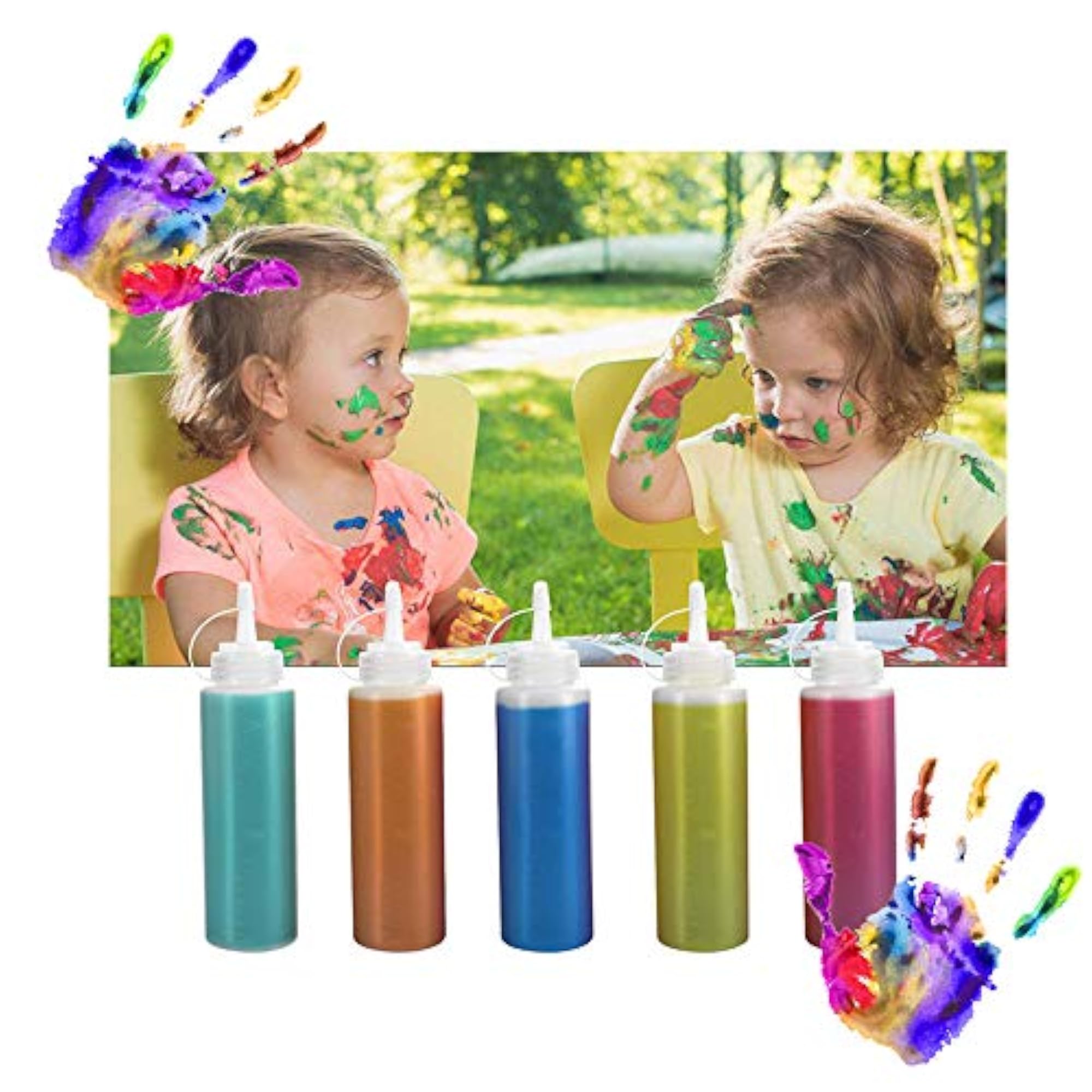 15 PCS 8oz Squeeze Bottles, Plastic Condiment Bottles