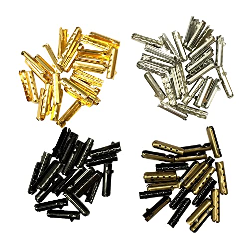 Image of Goodlace Metal Aglets for Shoelaces Repair Shoe Lace Tips, Black, 12PCS | 12 /24 /36 /48 PCS per Pack, Replacement Ends for Paracord Hoodies Drawstrings Sneakers, DIY Repairing, Made of Copper