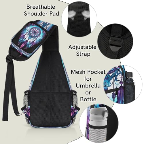 Bolso cruzado unisex multifuncional Sling Bag para mujer y hombre miniatura 4