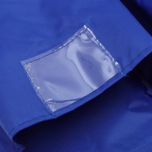 Bolsa para carrito de limpieza azul de gran capacidad con 5 bolsillos para basura 4