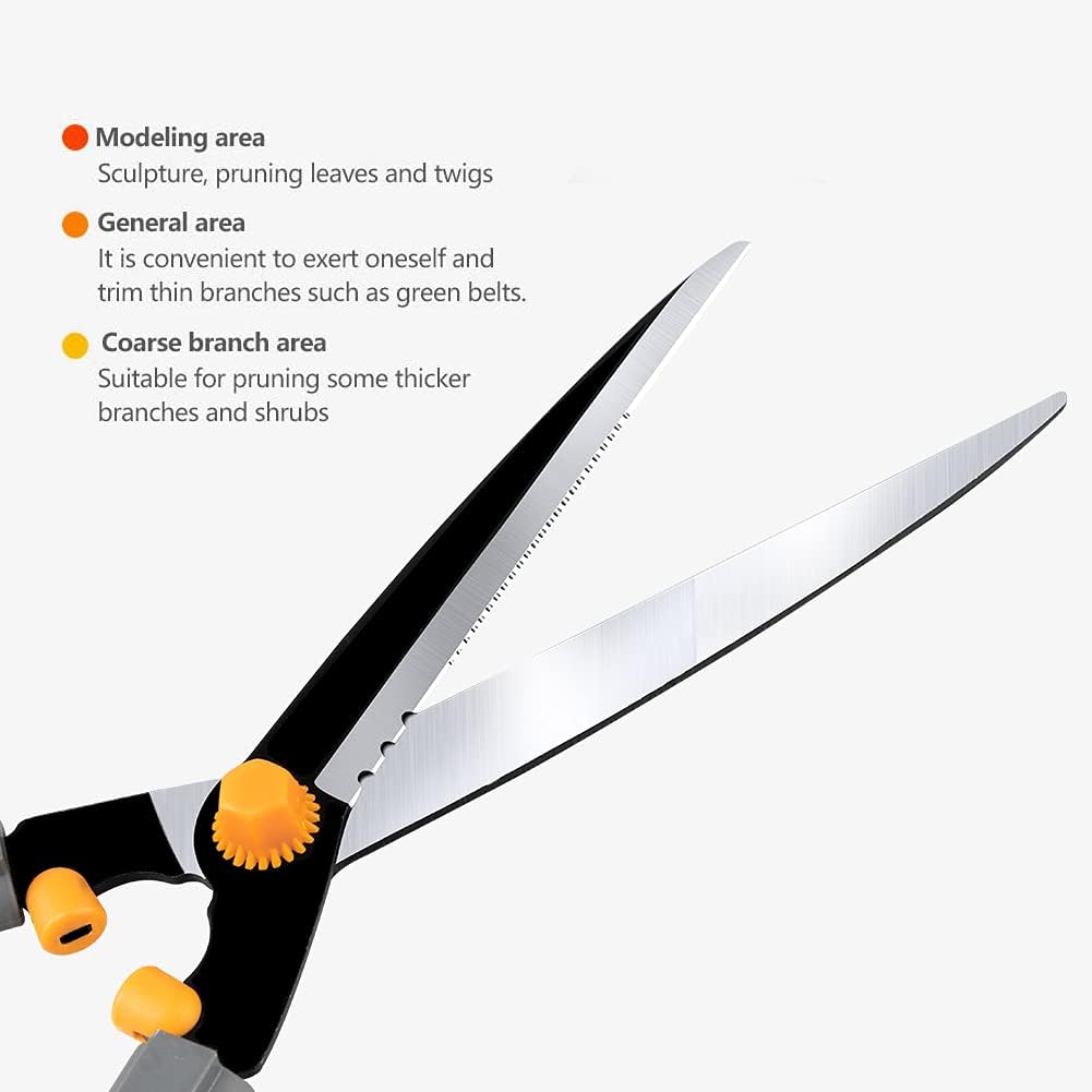 AIRAJ 750-880mm Telescopic Hedge Shears,Lightweight and Labor-Saving Garden Shears for Grass,Manual Garden Pruning Tools,Suitable for Home,Garden and Greening Long Handled Gardening Shears - Image 3