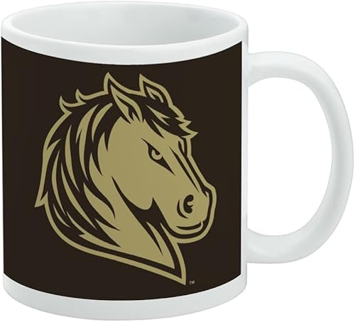 Vista 216 de Taza de cerámica con el logotipo principal de la Universidad de St. John, taza de regalo novedosa para café, té y bebidas calientes, 11oz, blanca