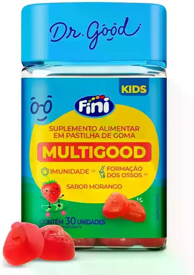 Multigood Kids Morango, DR. GOOD, 30 Gomas