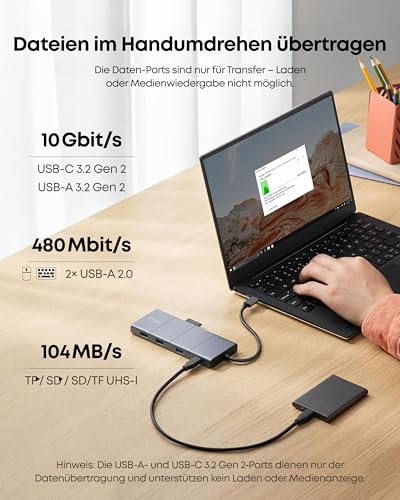 Anker 565 11-in-1 USB-C Hub, Dual-Monitor Docking-Station mit 4K@60Hz – Ansicht 6