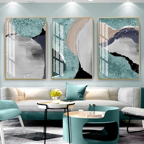 Affiche toile marbre vert KEBIA décoration esthétique chambre 20x30
