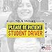 Stickios Non-Magnetic Student Driver Stickers - Removable Vinyl Decal Signs for Cars & Windows - Made in USA (10x4 inches, 2-Pack)