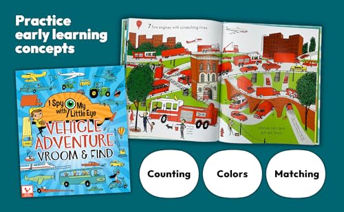 Image of I Spy With My Little Eye Vehicle Adventure - Kids Search, Find, and Seek Activity Book, Ages 3, 4, 5, 6+