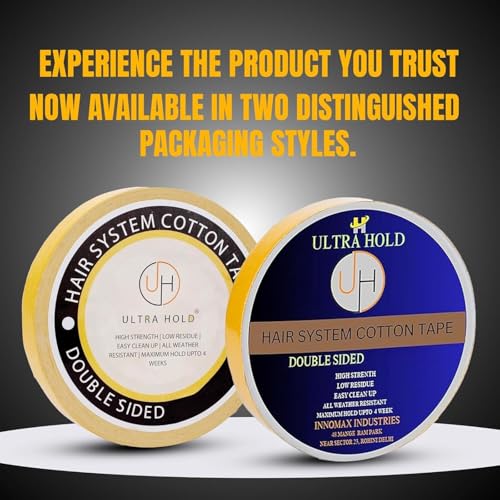 Image of Waterproof Cotton Hair Patch Roll (1 inchx20 Yards /18 Meters)| Double-Sided Wig Tape for Hair Patch & Wig | Extra strong hold hair patch tape for Men & Women | Easy Use & Clean Adhesive Strip