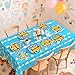 98Pcs Toy Cartoon Story Baby Shower Decorations It’s A Boy Story Plates Napkins Forks Tablecloths Blue Toy Inspired Story Cartoon Themed Tableware Set for Kids Boys Baby Shower Party Supplies Serves24