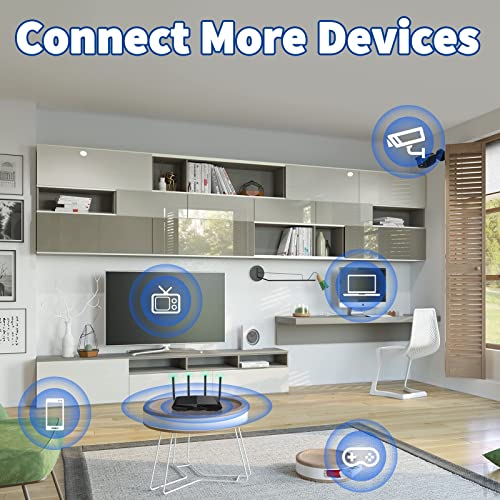 Image of Bingfu Dual Band WiFi 2.4GHz 5GHz 5.8GHz 3dBi MIMO RP-SMA Male Antenna (4-Pack) for WiFi Router Wireless Network Card USB Adapter Security IP Camera Video Surveillance Monitor