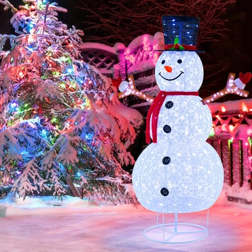 SOARS LED Schneemann 184cm, Weihnachtsdeko Outdoor XXL mit 200...