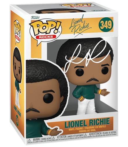 Lionel Richie 349 Facsimile Signed Reprint Laser Autographed Funko POP! Rocks Figurine with Protector Case