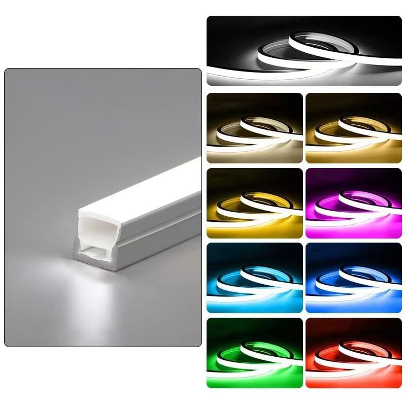 Sistema de canal de silicona para LED 24V 5m azul impermeable miniatura 1