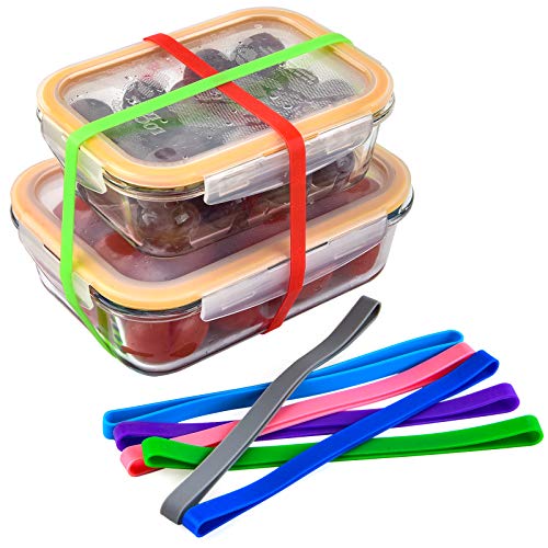 Coopay 36 Pieces Silicone Rubber Bands Elastic Bands Elastic Rubber Wrapping Bands For Books, Art, Exercise, Crab Traps, Cooking, Wrapping, Heat, Cold, Uv, Chemical Resistant (12 Inch) #TOP5