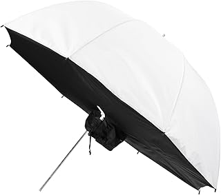 Walimex Pro - Softbox paraguas transparente con diámetro de 109 cm, color blanco y negro