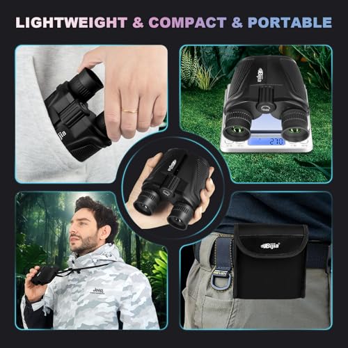 Binoculares compactos BIJIA 12 x 25 para adultos y niños miniatura 6