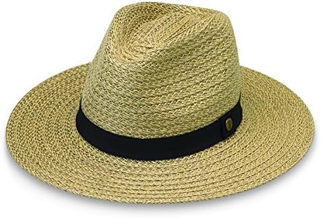 Wallaroo Hat Company Men’s Palmer Fedora – UPF 30+, Adjustable, Packable, Designed in Australia, Natural, Medium/Large