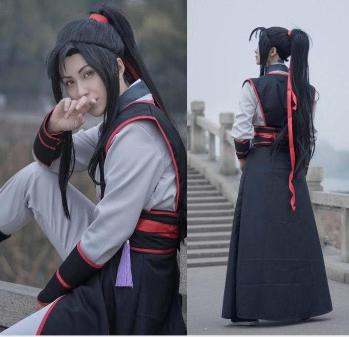 Zhongkaihua Wei Wuxian Cosplay Costume Wei Ying Chinese Ancient Hanfu Anime Role Play Uniform Outfit Halloween Fancy Dress up Party Carnival - Image 4